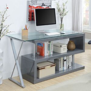 Bronwen Computer Desk CM-DK6131GY By Furniture of America