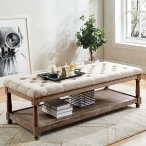 Tanya Bench CM-BN5665BG By Furniture of America