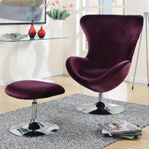 Eloise Chair w/ Ottoman CM-AC6841 By Furniture of America