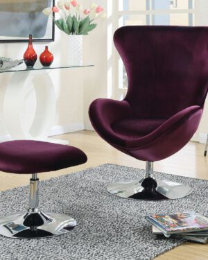 Eloise Chair w/ Ottoman CM-AC6841 By Furniture of America