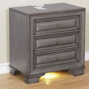 Brandt Night Stand CM7302GY-N By Furniture of America