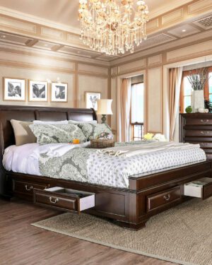 Brandt Bed CM7302CH E.King By Furniture of America