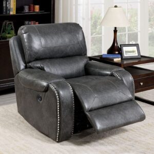 Walter Power Recliner CM6950GY-CH-PM BY Furniture of America