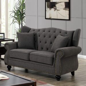 Ewloe Love Seat CM6572DG-LV BY Furniture of America