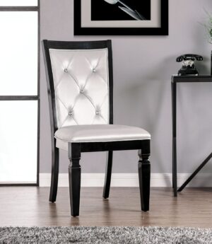 Alena Side Chair (2/Ctn) CM3452BK-SC BY Furniture of America