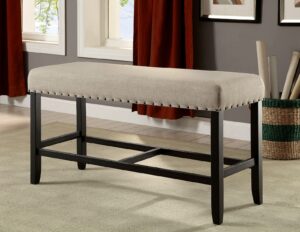 Sania Counter Ht. Bench CM3324PBN BY Furniture of America