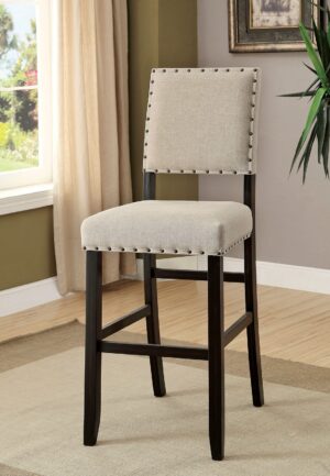Sania Bar Chair (2/Box) CM3324BK-BC-2PK BY Furniture of America