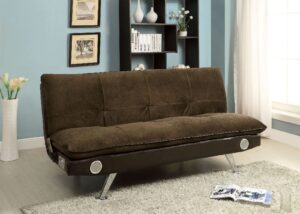 Gallagher Futon Sofa CM2675BR BY Furniture of America