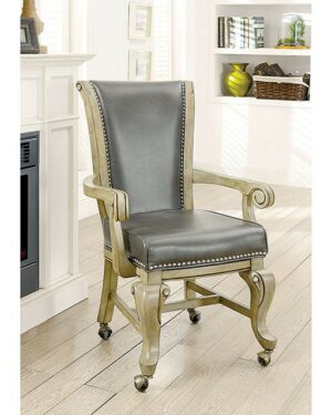 Melina Arm Chair (2/Box) CM-GM367GY-AC-2PK By Furniture of America
