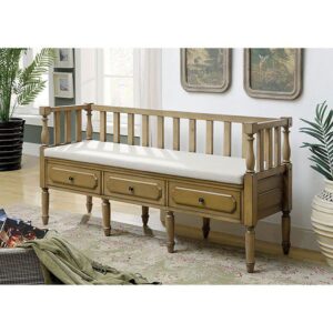 Ballinasloe Bench CM-BN6359NT By Furniture of America
