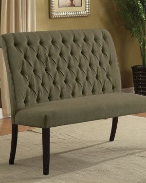 Mashall Love Seat Bench CM3564GY-BN By Furniture of America