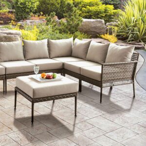Aleisha Patio Sectional CM-OS2599-SECTIONAL By Furniture of America