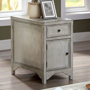 Meadow Side Table CM4327WH-T By Furniture of America