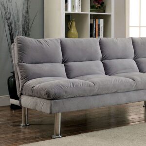 Saratoga Futon Sofa CM2902GY BY Furniture of America