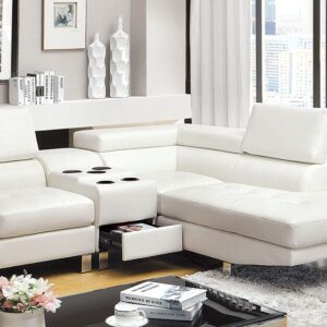 Kemina Sectional CM6833WH By Furniture of America