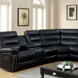 Cavan Sectional CM6650BK-SECT By Furniture of America