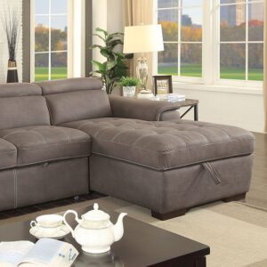 Patty Sectional CM6514BR By Furniture of America