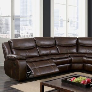 Pollux Sectional CM6982BR By Furniture of America
