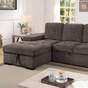 Jamiya Sectional CM6959GY By Furniture of America