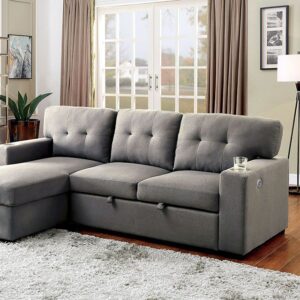 Sammy Sectional CM6069GY By Furniture of America