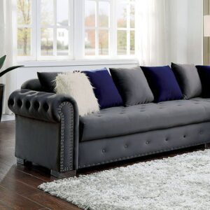 Wilmington Sectional CM6239GY By Furniture of America