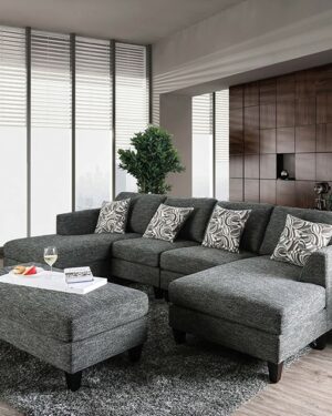 Lowry Sectional w/ Ottoman CM6363 BY Furniture of America