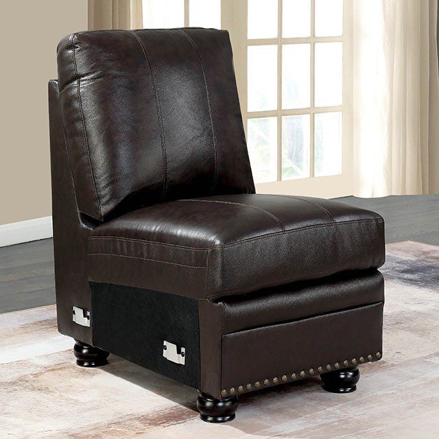 Edith Armless Chair CM6579-CH BY Furniture of America | U-Trade Furniture Edith Armless Chair CM6579-CH By Furniture of America