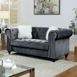 Giacomo Loveseat CM6240GY-LV BY Furniture of America