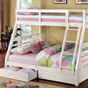 California Bunk Bed CM-BK588WH BY Furniture of America