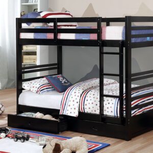 California Twin/Twin Bunk Bed CM-BK588T-BK BY Furniture of America