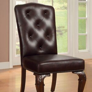 Bellagio Leatherette Side Chair (2/Box) CM3319L-SC-2PK BY Furniture of America