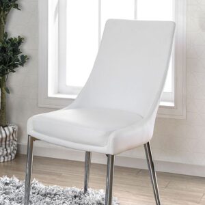 Izzy Side Chair (2/Ctn) CM3384WH-SC-2PK BY Furniture of America