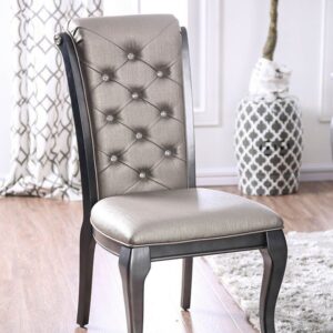 Amina Side Chair (2/Ctn) CM3219GY-SC-2PK BY Furniture of America