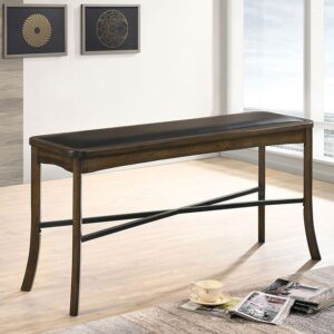 Buhl Counter Ht. Bench CM3148PBN BY Furniture of America