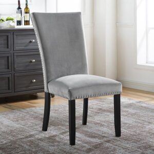Kian Side Chair (2/Ctn) CM3744GY-SC-2PK BY Furniture of America