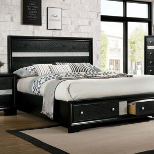 Chrissy Bed CM7552BK Queen By Furniture of America