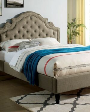 Aubree Bed CM7537GY E.King By Furniture of America