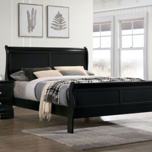 Louis Philippe Bed CM7966BK E.King By Furniture of America