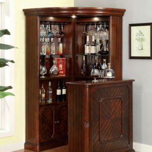 Voltaire Corner Curio CM-CR142-CURIO By Furniture of America