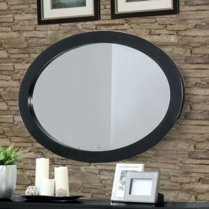 Lennart Oval Mirror CM7386BK-MO By Furniture of America