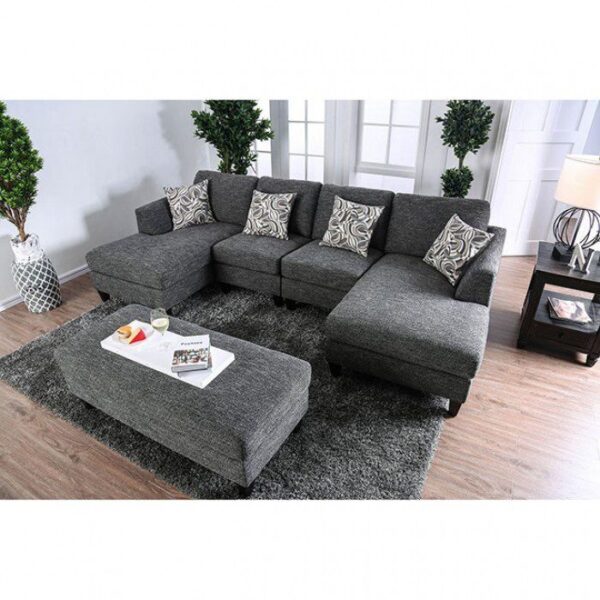 Lowry Sectional w/ Ottoman CM6363 BY Furniture of America - Image 3