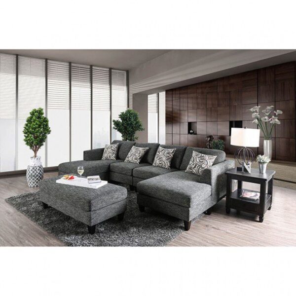 Lowry Sectional w/ Ottoman CM6363 BY Furniture of America - Image 2