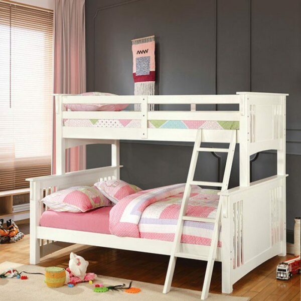 Spring Creek Twin/Full Bunk Bed CM-BK602F-WH BY Furniture of America - Image 3