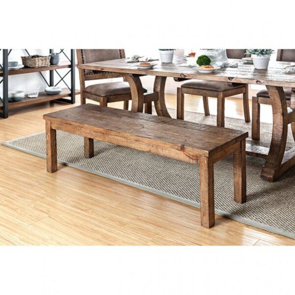 Gianna Wooden Bench CM3829BN-W BY Furniture of America - Image 2