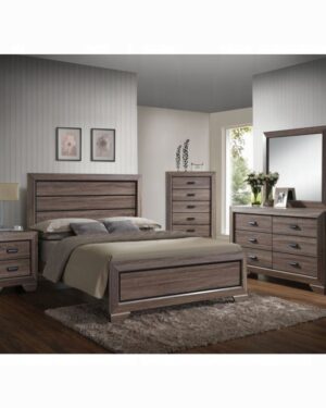 Weathered Gray Lyndon Bed
