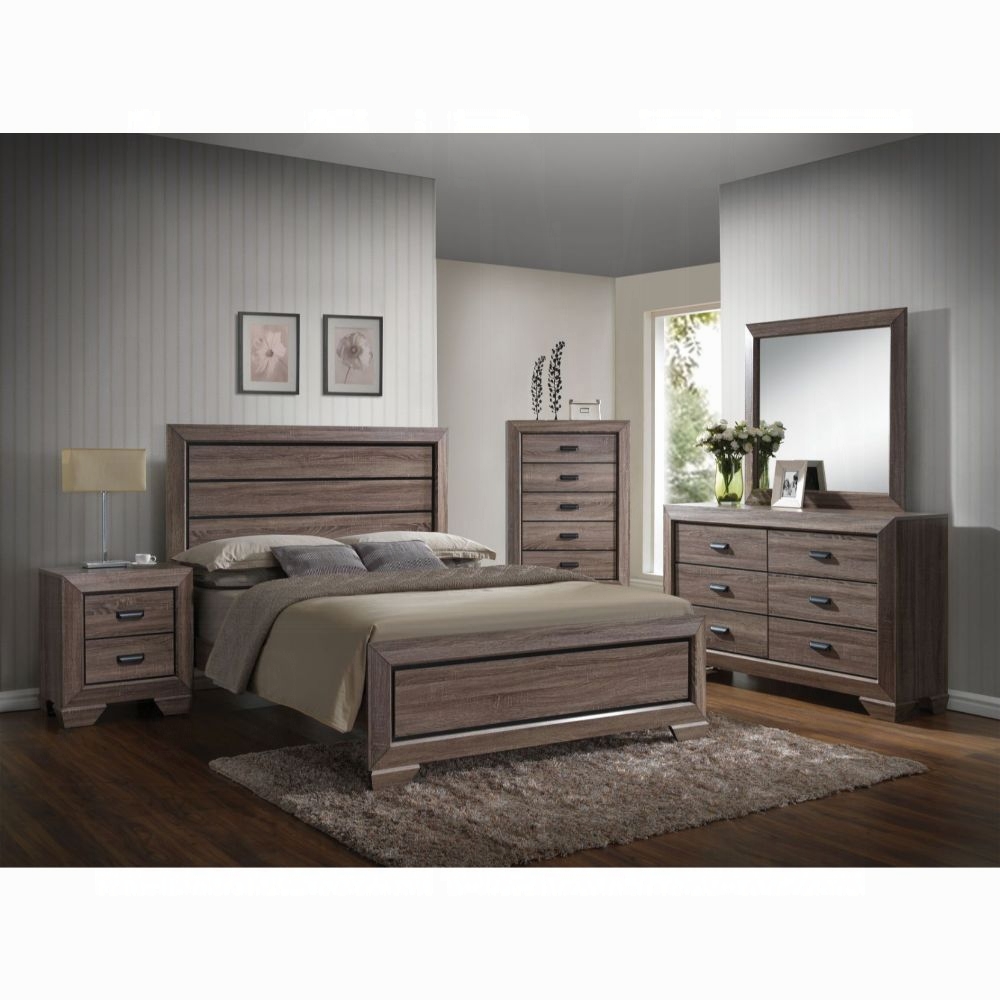 Weathered Gray Lyndon Bed