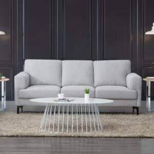 Gray Linen Kyrene Sofa