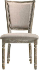 Beige Fabric Gabrian Side Chair 60172 by ACME - Image 3