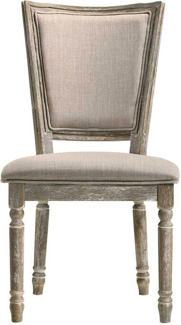 Beige Fabric Gabrian Side Chair 60172 by ACME - Image 3