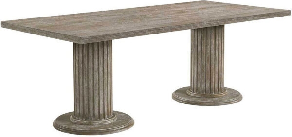 Gabrian Reclaimed Gray Rectangular Dining Table 60170 by ACME - Image 2